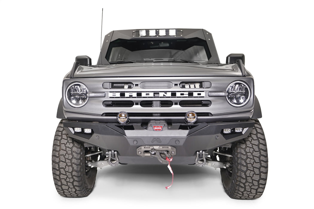 Fab Fours FB21-F5251-1 Lifestyle Winch Front Bumper; 2 Stage Black Powder Coated; w/No Guard; - Truck Part Superstore