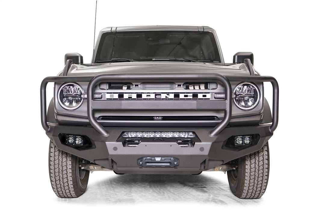 Fab Fours FB21-X5250-1 Matrix Front Bumper; w/Full Grill Guard; 2 Stage Matte Black Powder Coat; - Truck Part Superstore
