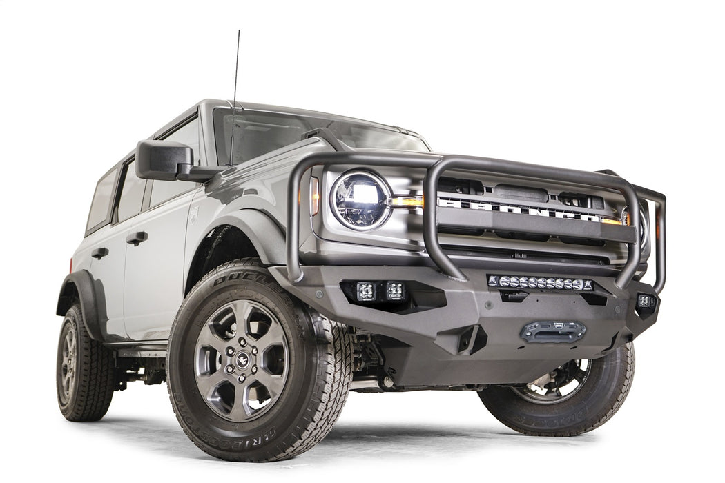 Fab Fours FB21-X5250-1 Matrix Front Bumper; w/Full Grill Guard; 2 Stage Matte Black Powder Coat; - Truck Part Superstore