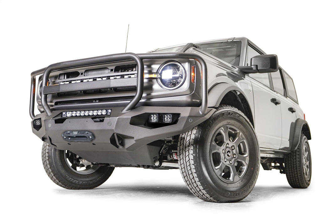 Fab Fours FB21-X5250-B Matrix Front Bumper; w/Full Grill Guard; Bare Steel; - Truck Part Superstore