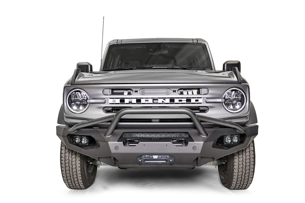Fab Fours FB21-X5252-1 Matrix Front Bumper; w/Pre-Runner Guard; 2 Stage Matte Black Powder Coat; - Truck Part Superstore