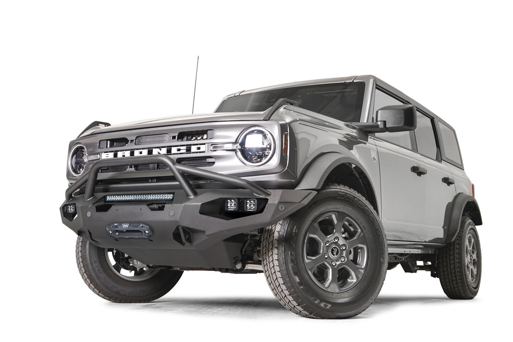 Fab Fours FB21-X5252-1 Matrix Front Bumper; w/Pre-Runner Guard; 2 Stage Matte Black Powder Coat; - Truck Part Superstore