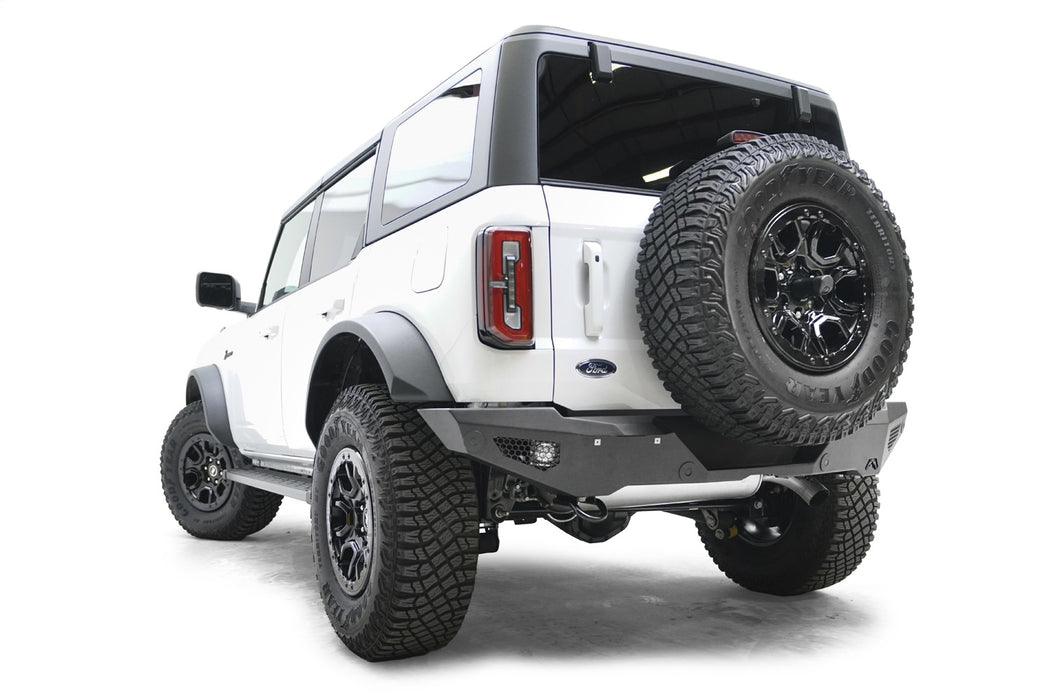 Fab Fours FB21-Y5252-1 Standard Rear Bumper; 2 Stage Black Powder Coated; - Truck Part Superstore