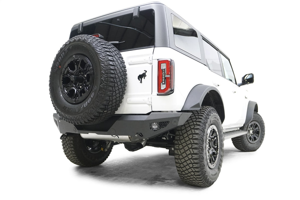 Fab Fours FB21-Y5252-1 Standard Rear Bumper; 2 Stage Black Powder Coated; - Truck Part Superstore