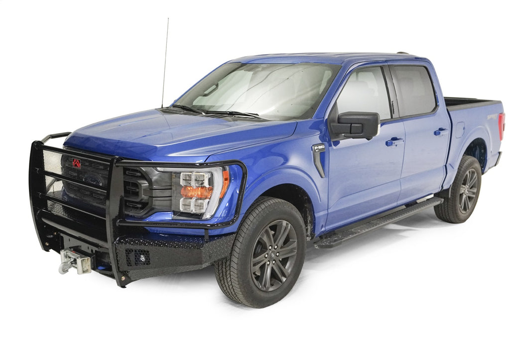 Fab Fours FF21-K5060-1 Black Steel Front Bumper - Truck Part Superstore