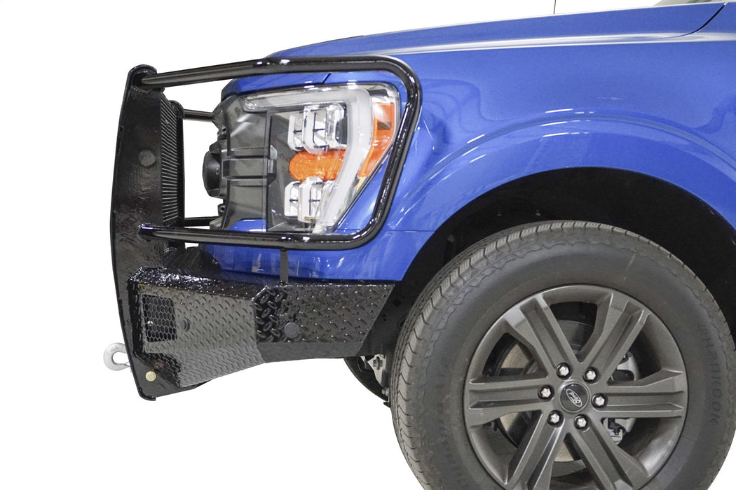 Fab Fours FF21-K5060-1 Black Steel Front Bumper - Truck Part Superstore