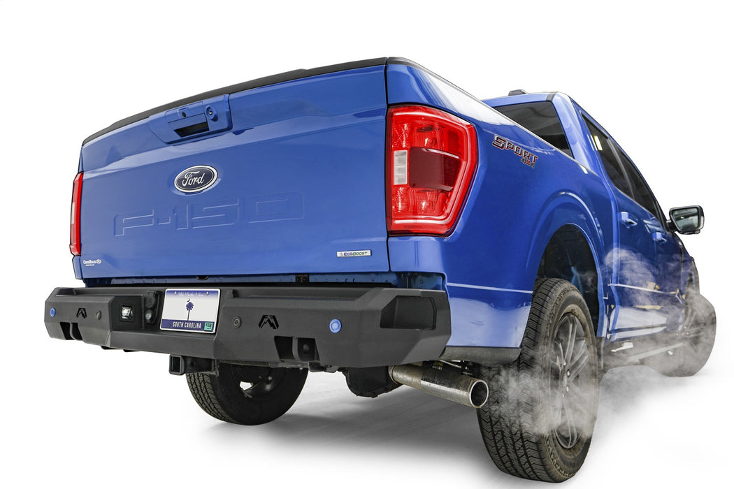 Fab Fours FF21-W5051-B Premium Rear Bumper; Bare Steel; w/Pre-Drilled Sensor Holes; - Truck Part Superstore