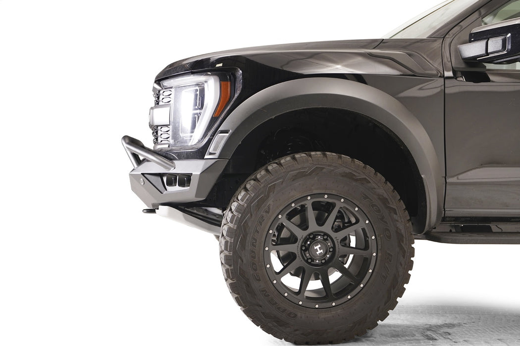Fab Fours FR21-D5352-1 Vengeance Front Bumper; 2 Stage Black Powder Coated; w/Pre Runner Guard; - Truck Part Superstore