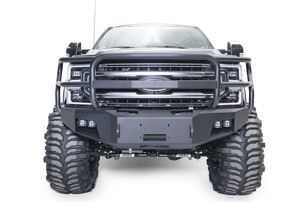 Fab Fours FS17-A4160-B Premium Winch Front Bumper; w/Full Grill Guard Bare; - Truck Part Superstore