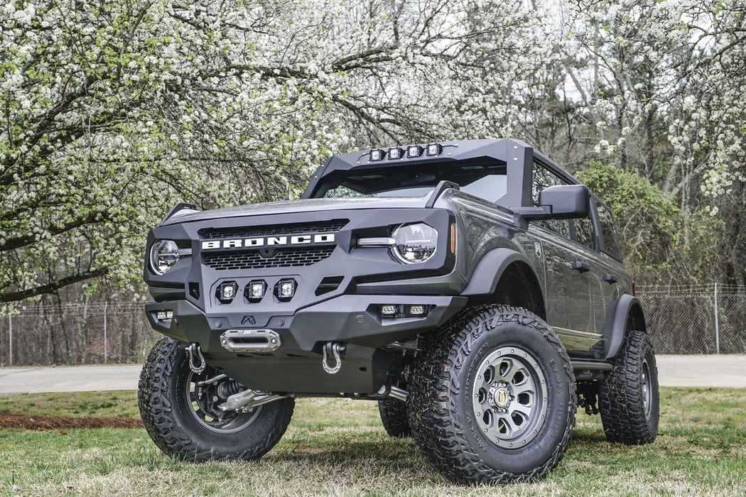 Fab Fours GR5200-1 Grumper Front Bumper; 2 Stage Black Powder Coated; - Truck Part Superstore
