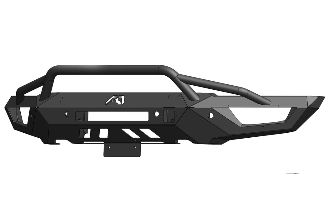 Fab Fours M2351-1 Vengeance Front License Plate Bracket; 2 Stage Black Powder Coated; - Truck Part Superstore