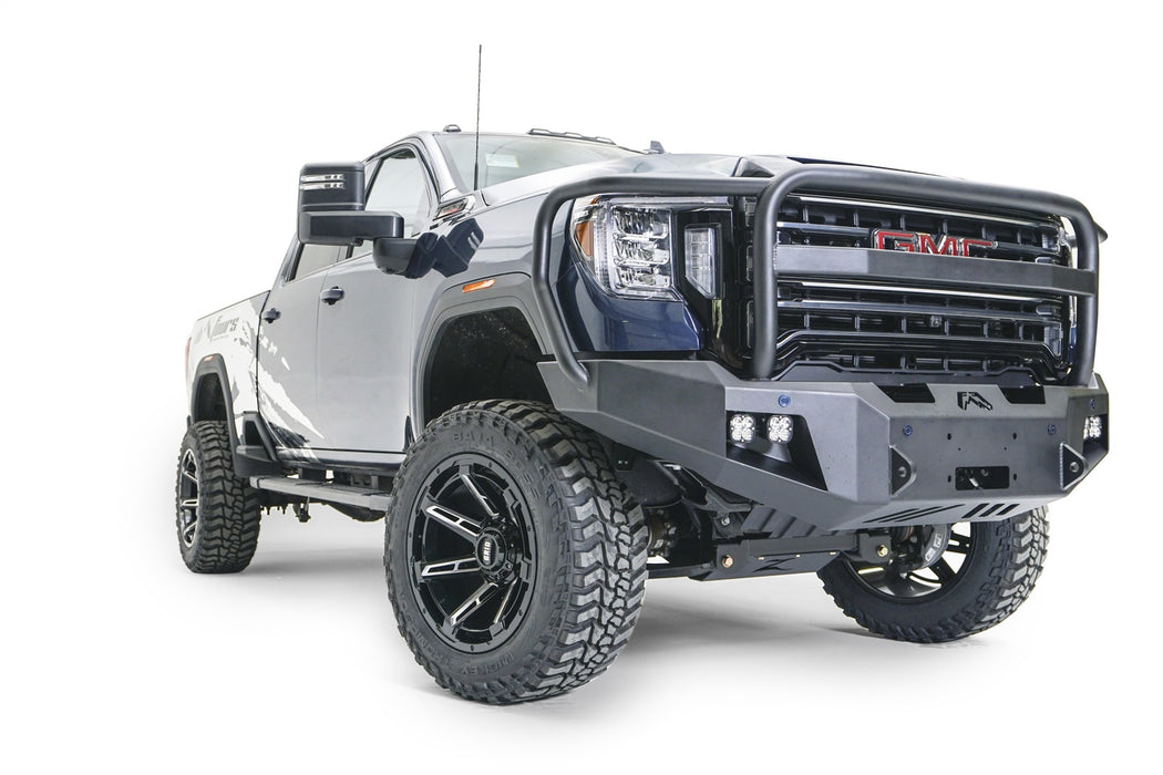 Fab Fours GM20-A5050-B Premium Winch Front Bumper; w/Full Grill Guard Bare; - Truck Part Superstore