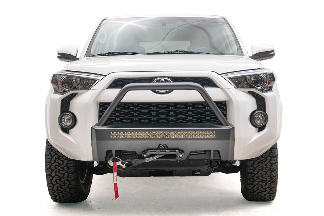 Fab Fours T4R-N4553-1 Winch Mount; w/High Pre-Runner Guard; 2 Stage Matte Black Powder Coat; - Truck Part Superstore