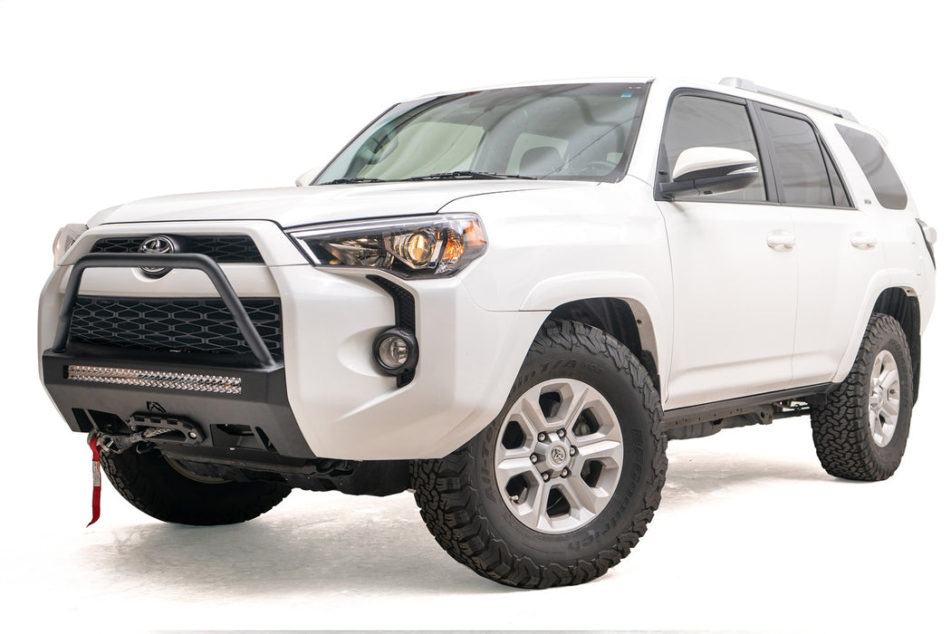 Fab Fours T4R-N4553-1 Winch Mount; w/High Pre-Runner Guard; 2 Stage Matte Black Powder Coat; - Truck Part Superstore