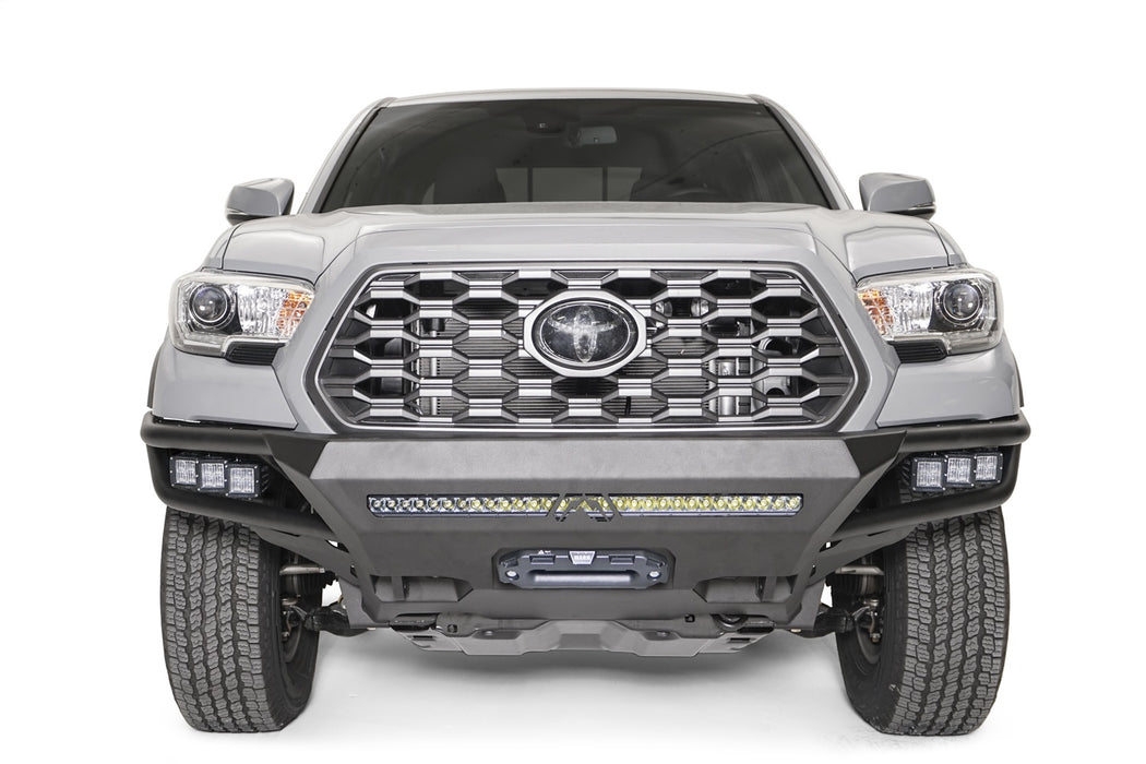 Fab Fours TB16-01-1 Winch Front Bumper; w/No Guard; 2 Stage Matte Black Powder Coat; - Truck Part Superstore