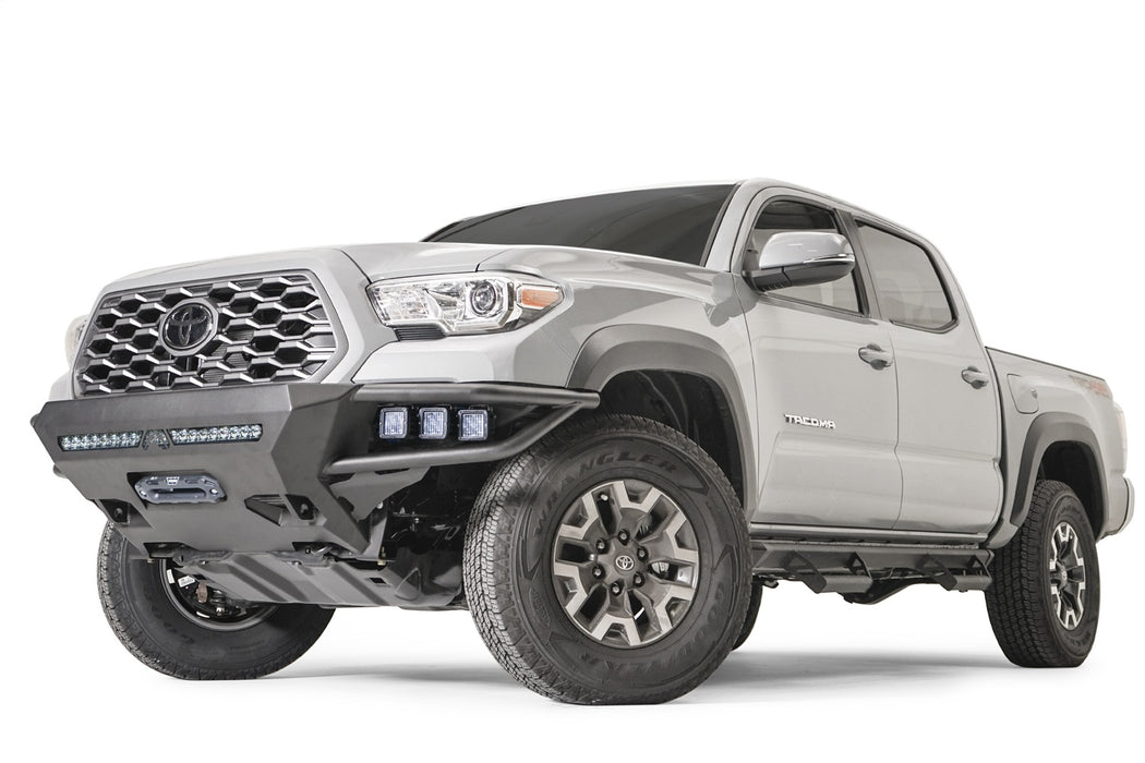Fab Fours TB16-01-B Winch Front Bumper; w/No Guard; Bare Steel; - Truck Part Superstore
