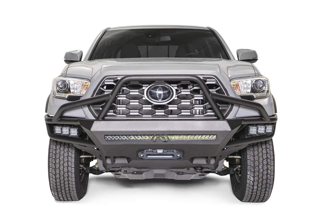 Fab Fours TB16-03-B Winch Front Bumper; w/High Pre-Runner Guard; Bare Steel ; - Truck Part Superstore