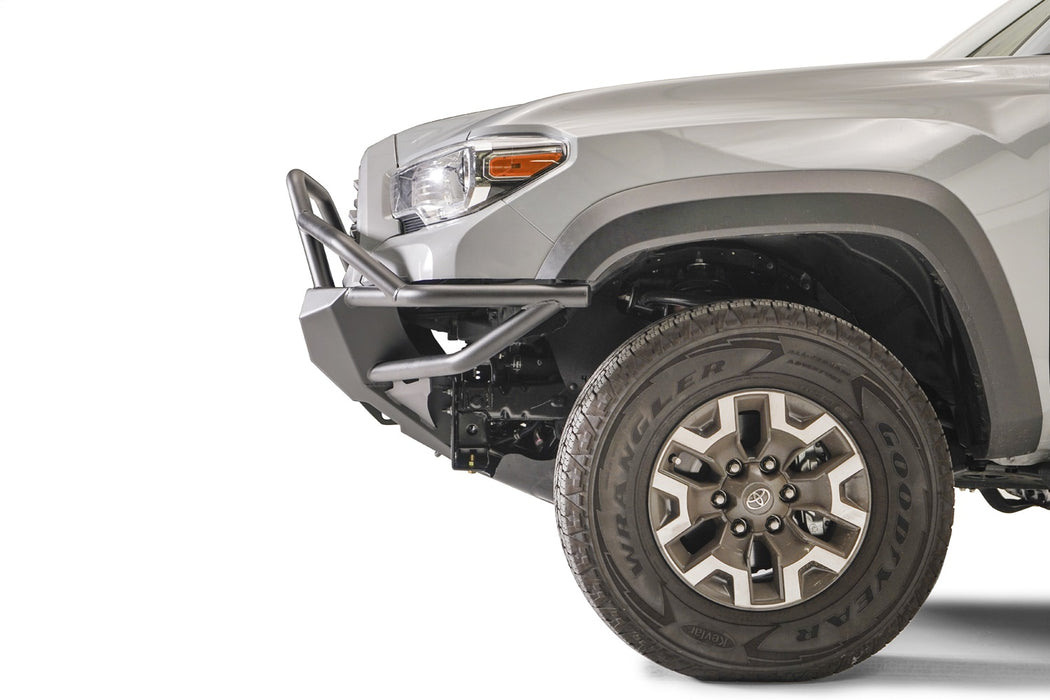 Fab Fours TB16-03-1 Winch Front Bumper; w/High Pre-Runner Guard; 2 Stage Matte Black Powder Coat; - Truck Part Superstore