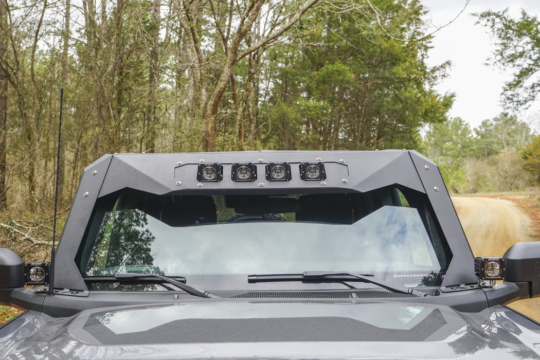 Fab Fours VC5200-B ViCowl; Uncoated/Paintable; Combines Roof Visor And Cowl; [AWSL]; - Truck Part Superstore