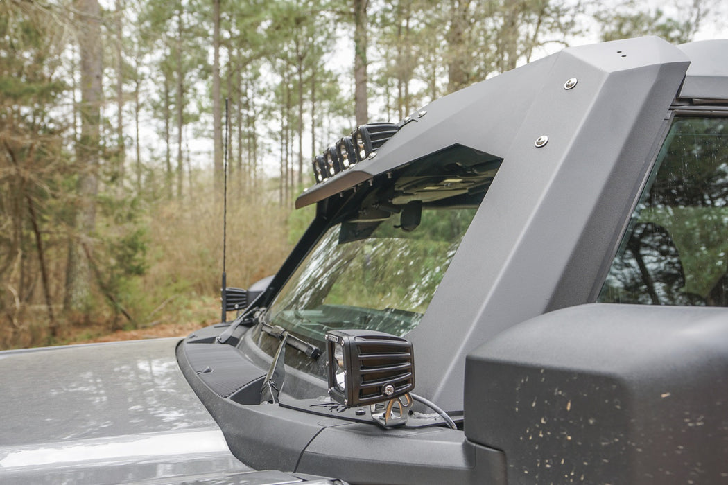 Fab Fours VC5200-1 ViCowl; 2 Stage Black Powder Coated; Combines Roof Visor And Cowl; - Truck Part Superstore