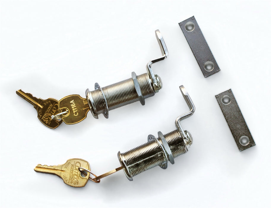 DECKED AD10LOCKSETV3 DECKED Drawer Locks; w/Matching Keys; Set Of 2; Silver; Superseded From PN[AD1]; - Truck Part Superstore