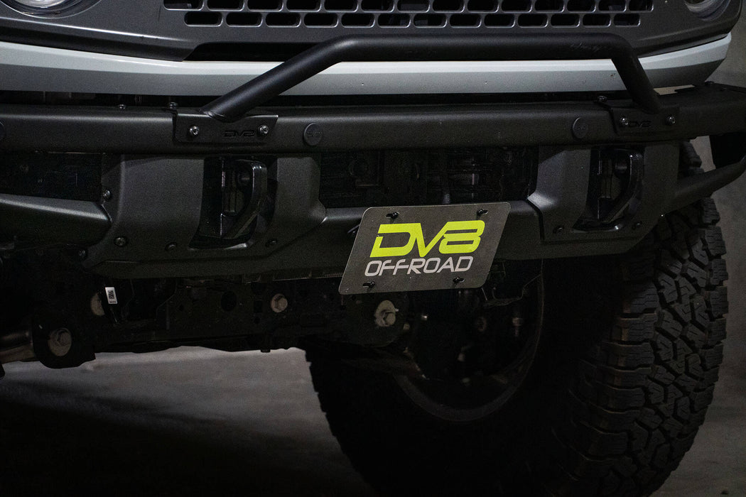 DV8 Offroad LPBR-01 Factory Front Bumper License Relocation Bracket 21-22 Ford Bronco DV8 Offroad - Truck Part Superstore