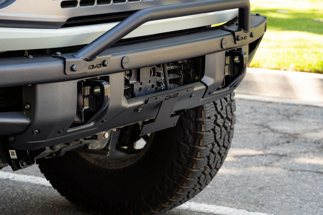 DV8 Offroad LPBR-01 Factory Front Bumper License Relocation Bracket 21-22 Ford Bronco DV8 Offroad - Truck Part Superstore
