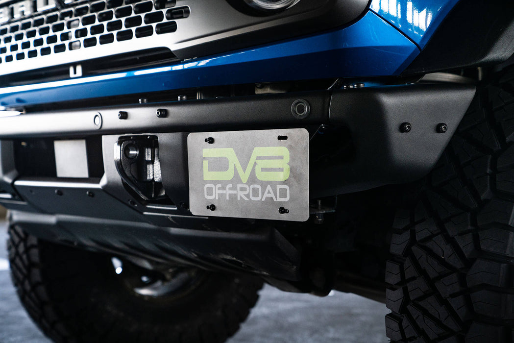DV8 Offroad LPBR-02 21-22 Ford Bronco Factory Front Bumper License Relocation Bracket Side DV8 Offroad - Truck Part Superstore