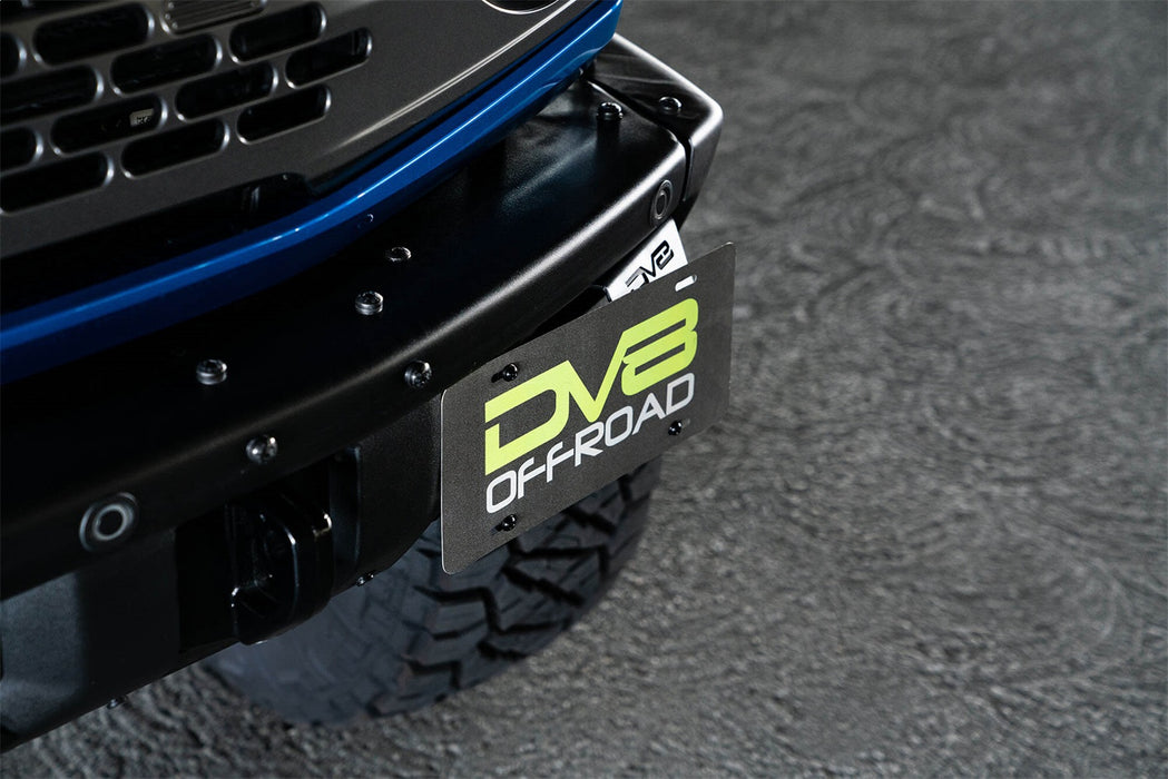 DV8 Offroad LPBR-02 21-22 Ford Bronco Factory Front Bumper License Relocation Bracket Side DV8 Offroad - Truck Part Superstore