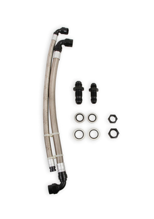 Earl's Performance LS0007ERL Fuel Cell Plumbing Kit; Arca Oval Track Hose Assembly; Black Anodized; - Truck Part Superstore