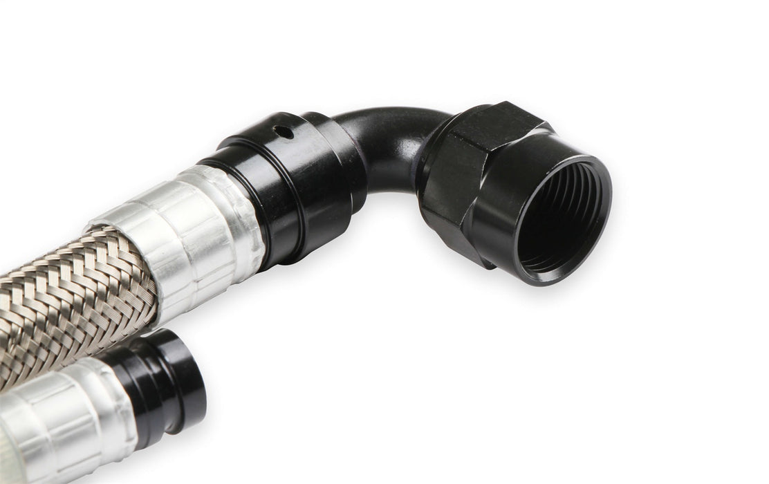 Earl's Performance LS0007ERL Fuel Cell Plumbing Kit; Arca Oval Track Hose Assembly; Black Anodized; - Truck Part Superstore