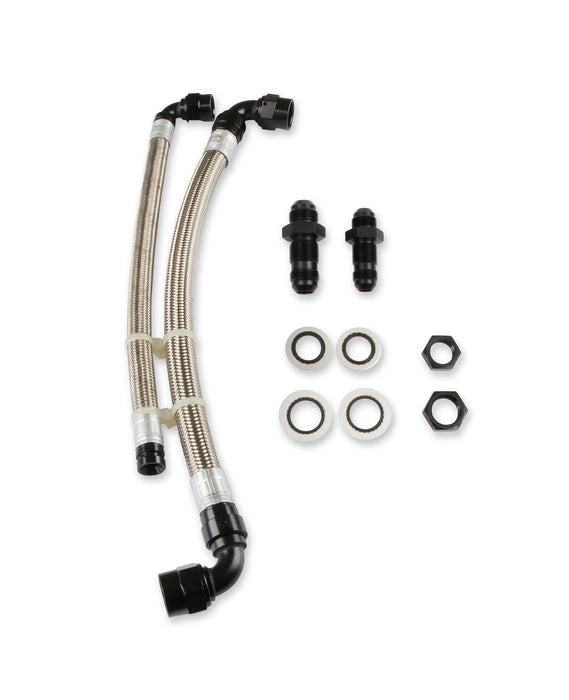 Earl's Performance LS0023ERL Fuel Cell Plumbing Kit; NASCAR Truck Hose Assembly; Black Anodized; - Truck Part Superstore
