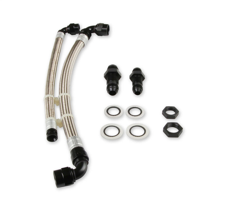 Earl's Performance LS0023ERL Fuel Cell Plumbing Kit; NASCAR Truck Hose Assembly; Black Anodized; - Truck Part Superstore