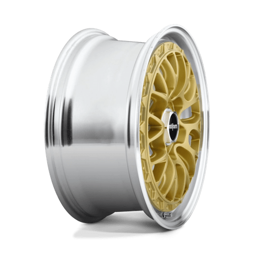 Rotiform 1PC R1561985F8+35 R156 19X8.5 5X112 MT-GOLD-MACH 35MM - Truck Part Superstore