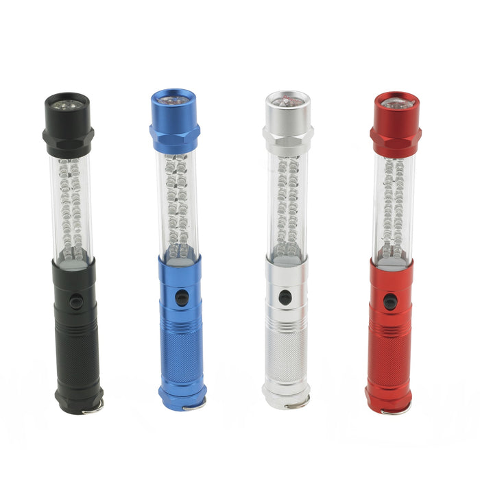 Smittybilt L-1407M LED Light w/Magnet Base; Mixed Black/Blue/Red/Silver; - Truck Part Superstore