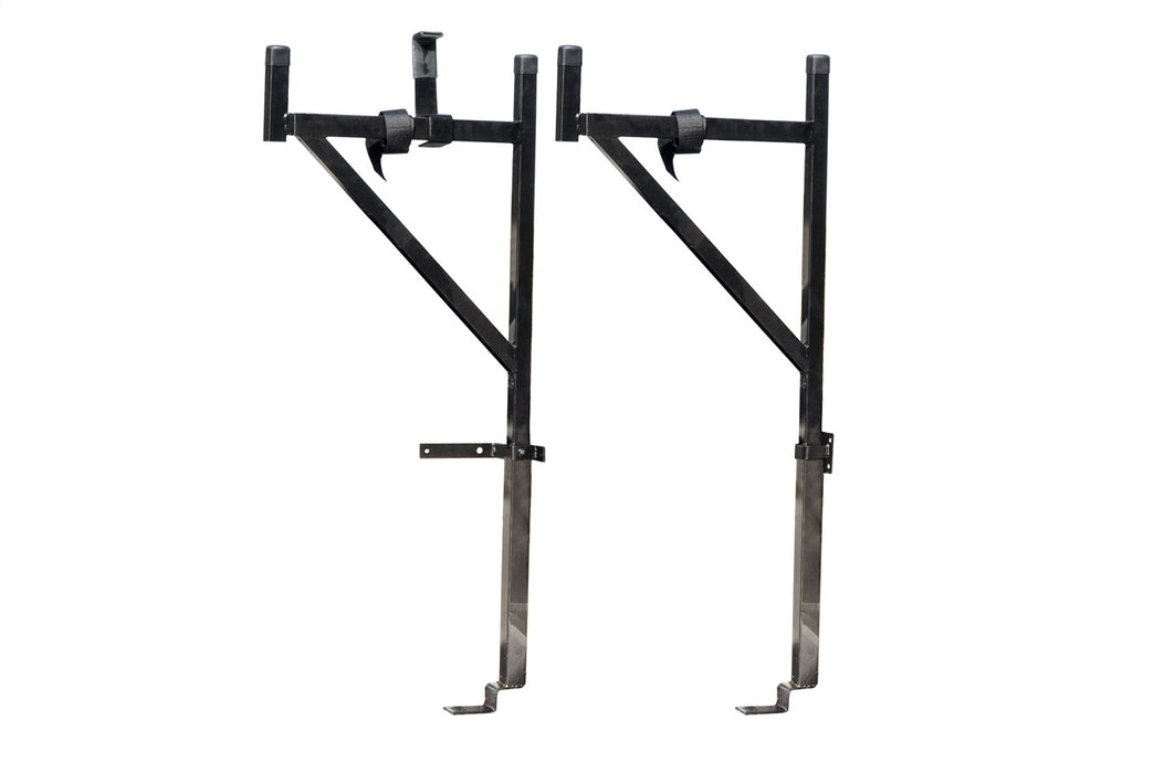 Dee Zee DZ95053 Ladder Rack; Half; Tubular Steel; Gloss Black; 250 lbs. Capacity; - Truck Part Superstore