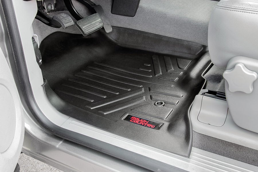 Rough Country M-2071 Heavy Duty Floor Mats Front-07-13 Silverado/Sierra Rough Country - Truck Part Superstore