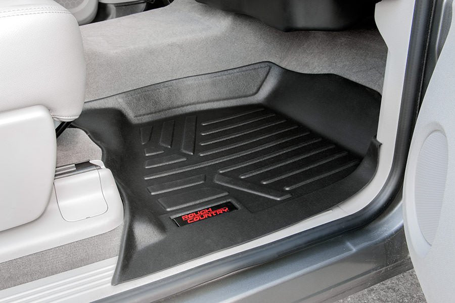 Rough Country M-2071 Heavy Duty Floor Mats Front-07-13 Silverado/Sierra Rough Country - Truck Part Superstore