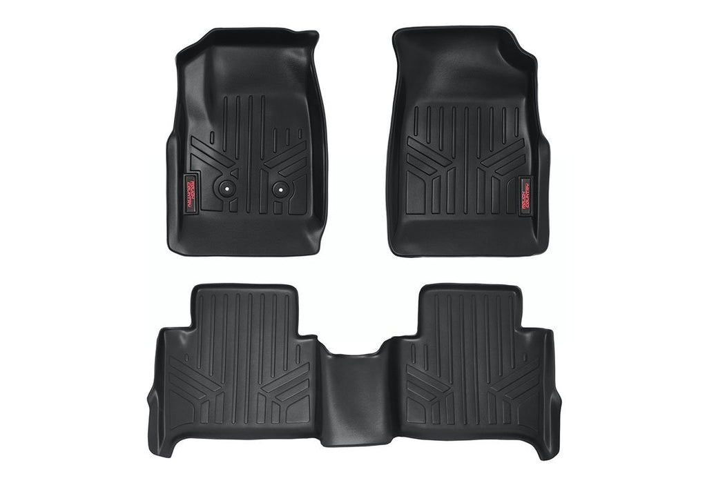 Rough Country M-21513 Heavy Duty Floor Mats Front/Rear-15-20 Chevy Colorado/GMC Canyon Crew Cab Rough Country - Truck Part Superstore