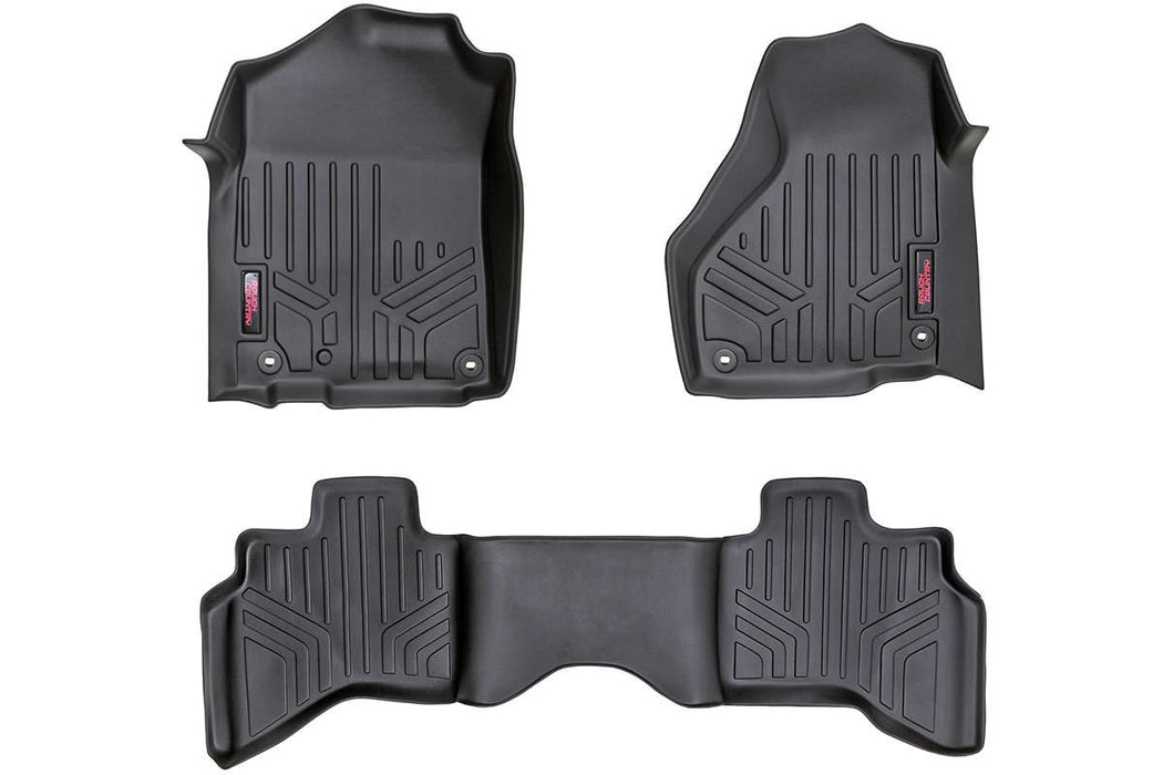 Rough Country M-30212 Heavy Duty Floor Mats Front/Rear-02-08 Dodge RAM 1500 Quad Cab Rough Country - Truck Part Superstore
