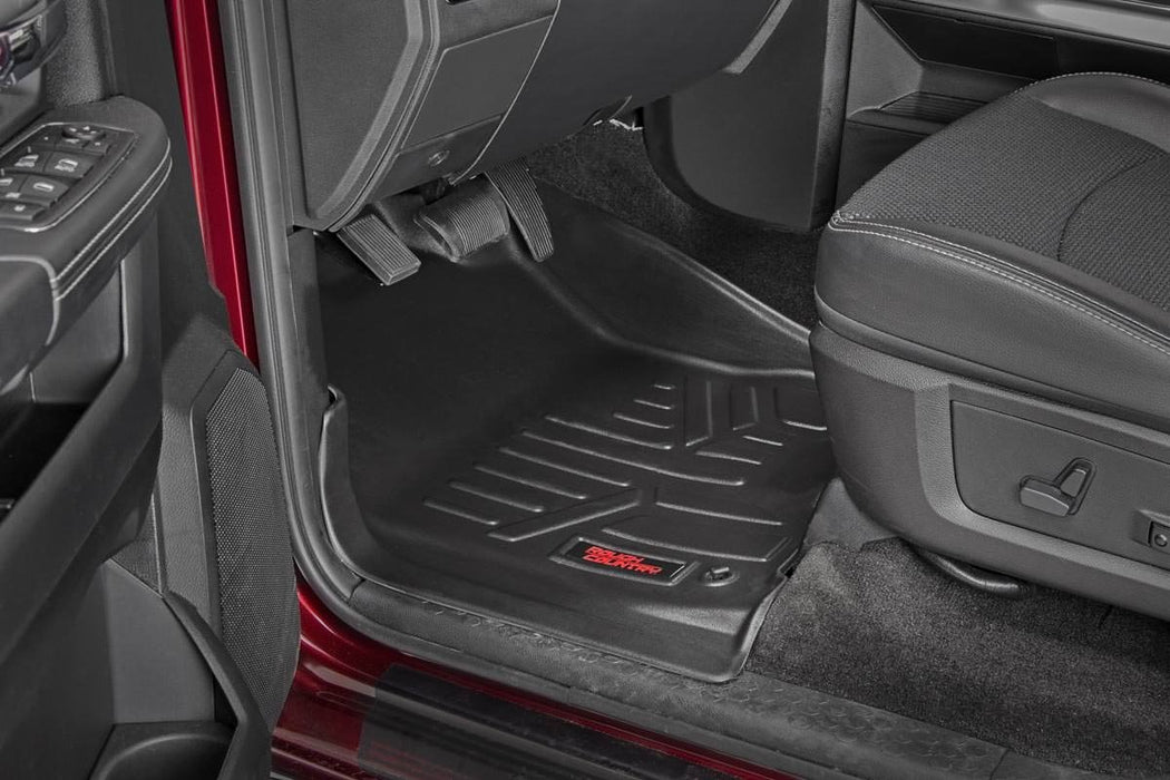 Rough Country M-31412 Heavy Duty Floor Mats Front/Rear-19-2 RAM Crew Cab Full Console Rough Country - Truck Part Superstore