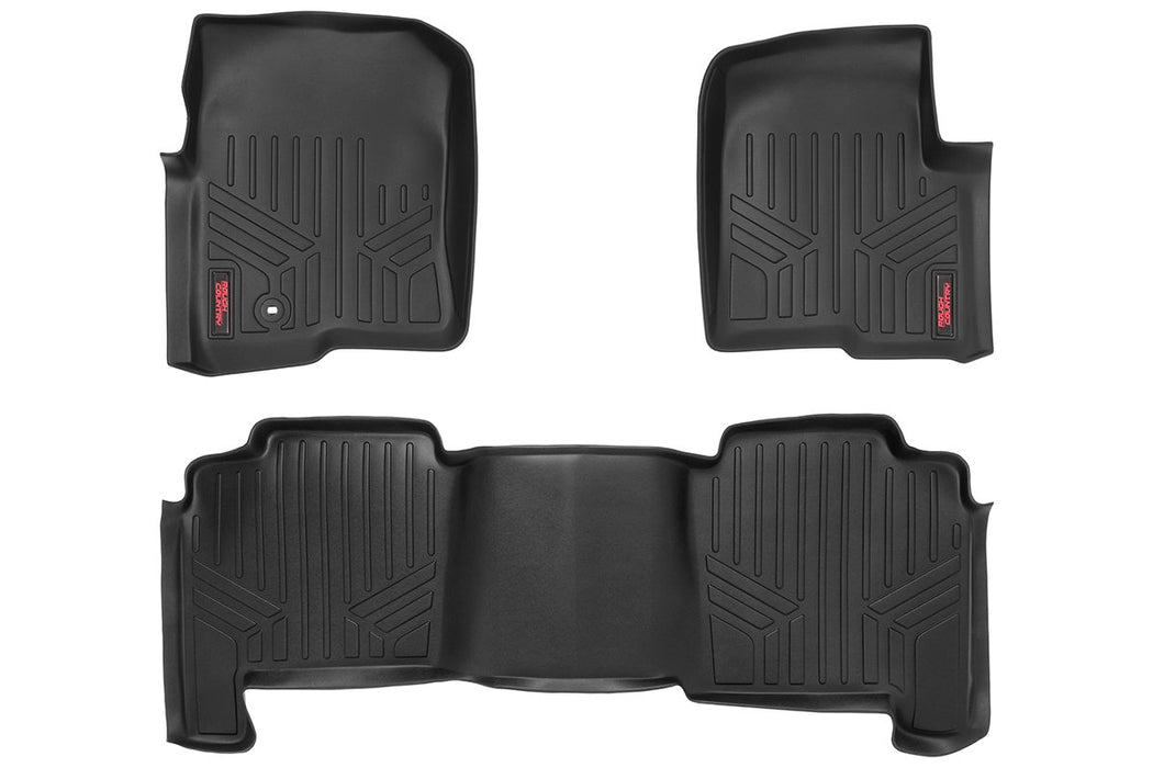 Rough Country M-50412 Heavy Duty Floor Mats Front/Rear-04-08 Ford F-150 Crew Cab Rough Country - Truck Part Superstore