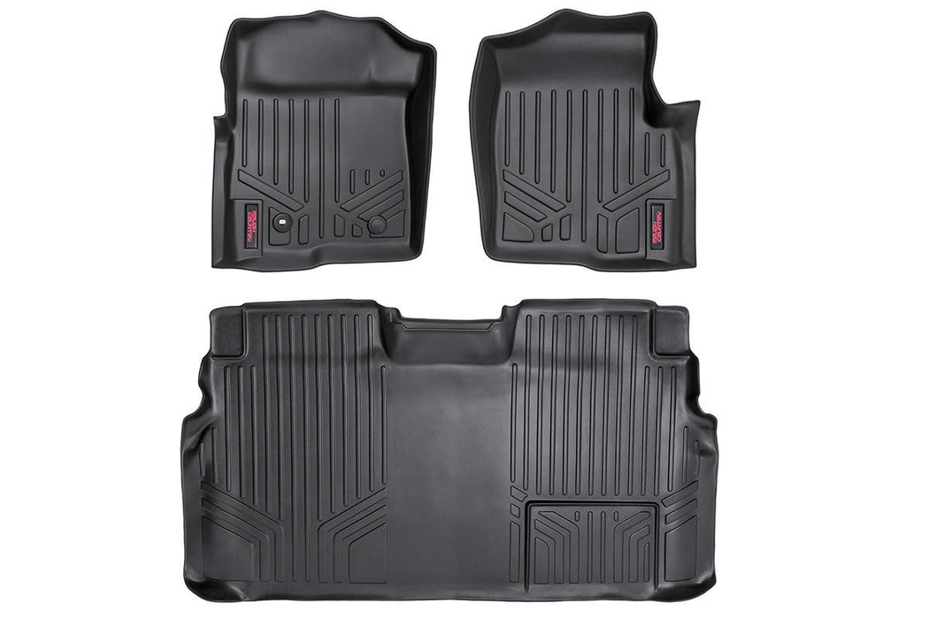 Rough Country M-50912 Heavy Duty Floor Mats Front/Rear-09-12 Ford F-150 SuperCrew Cab Rough Country - Truck Part Superstore