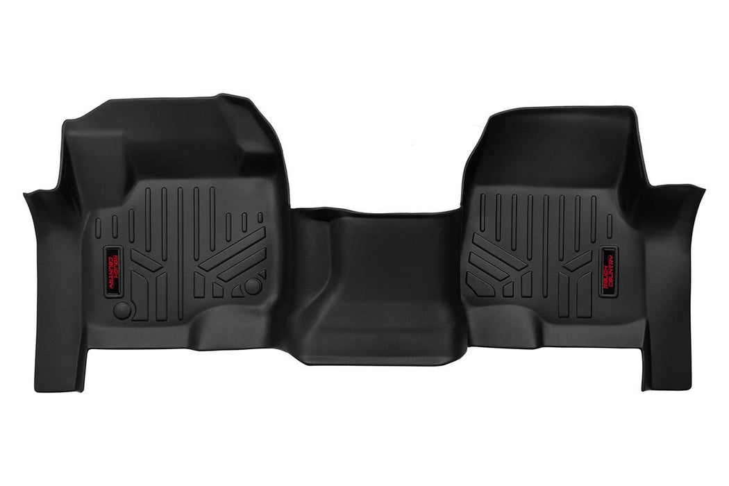 Rough Country M-5117 Heavy Duty Floor Mats Front-17-20 Ford Super Duty Bench Seats Rough Country - Truck Part Superstore