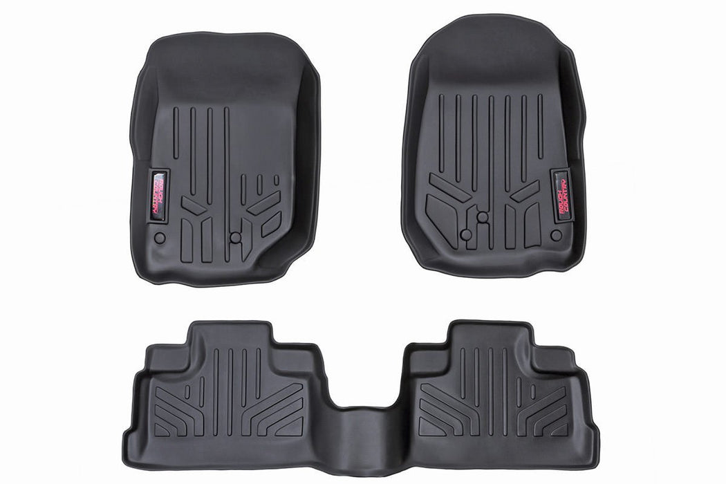 Rough Country M-61412 Heavy Duty Floor Mats Front/Rear-14-18 Jeep Wrangler JK Unlimited Rough Country - Truck Part Superstore