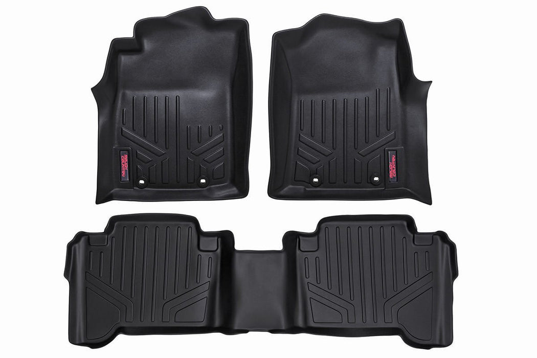 Rough Country M-70713 Heavy Duty Floor Mats Front/Rear-07-11 Toyota Tundra Double Cab Rough Country - Truck Part Superstore