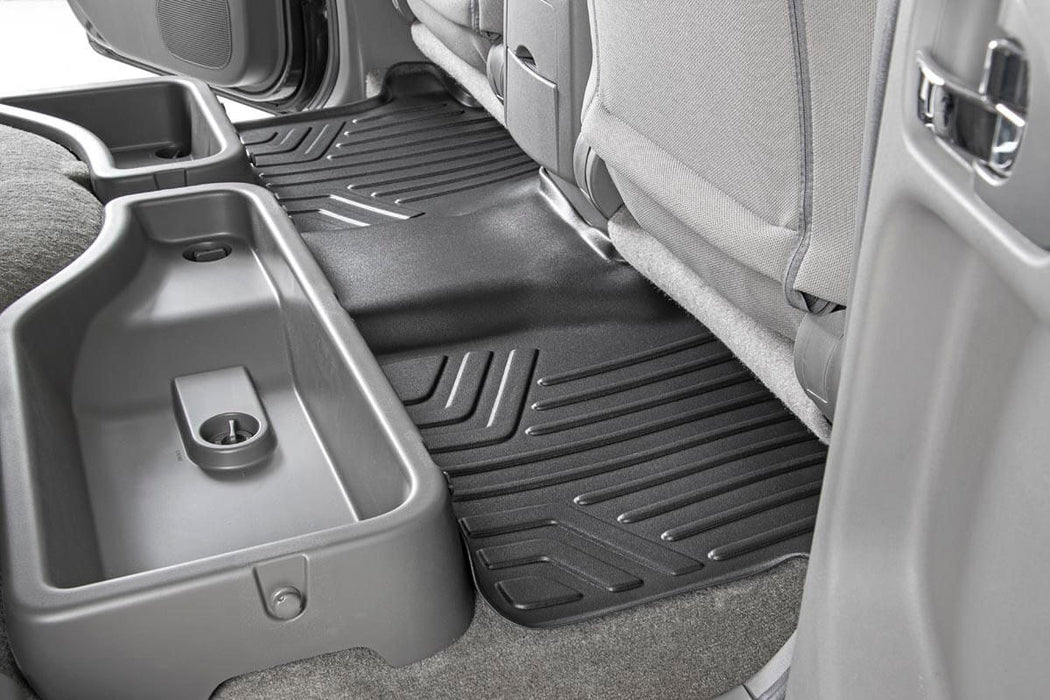 Rough Country M-80513 Heavy Duty Floor Mats Front/Rear-08-20 Nissan Frontier Crew Cab Rough Country - Truck Part Superstore