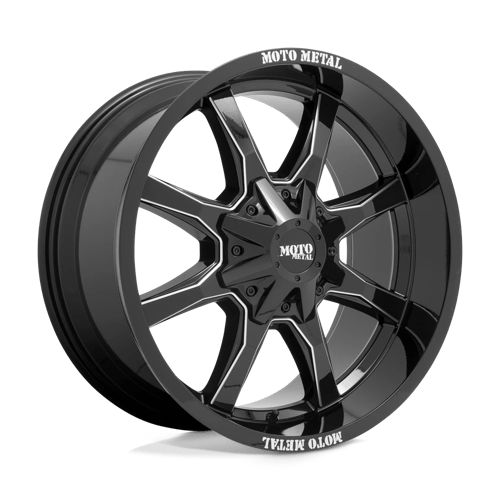 Moto Metal MO970290883B00US MO970 20X9 8X180 G-BLK MILL SPK 00MM - Truck Part Superstore