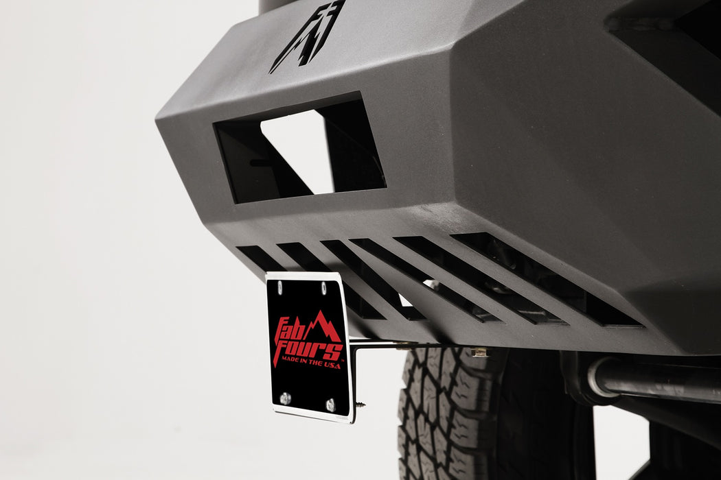Fab Fours M2250-1 Vengeance Front License Plate Bracket; 2 Stage Black Powder Coated; Short; - Truck Part Superstore