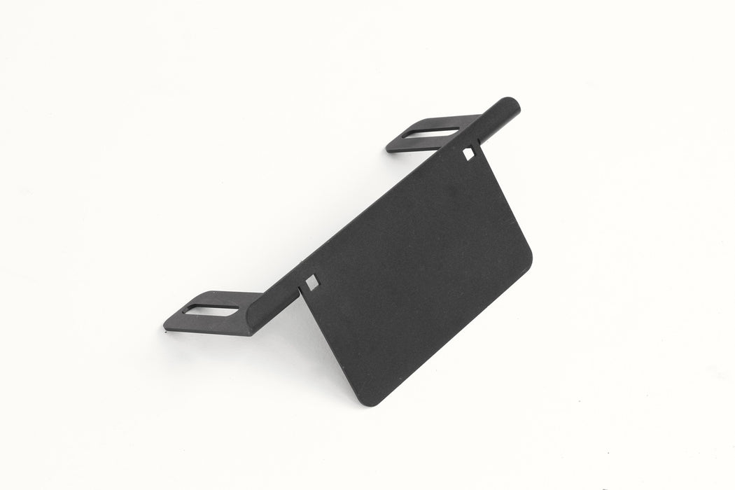 Fab Fours M2350-1 Vengeance Front License Plate Bracket; 2 Stage Black Powder Coated; Tall; - Truck Part Superstore